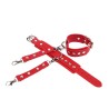 SUBBLIME - 953706 MANETTE CON CINTURA BONDAGE ROSSO TAGLIA UNICA